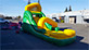 14' Green Backyard Water Slide for Sale